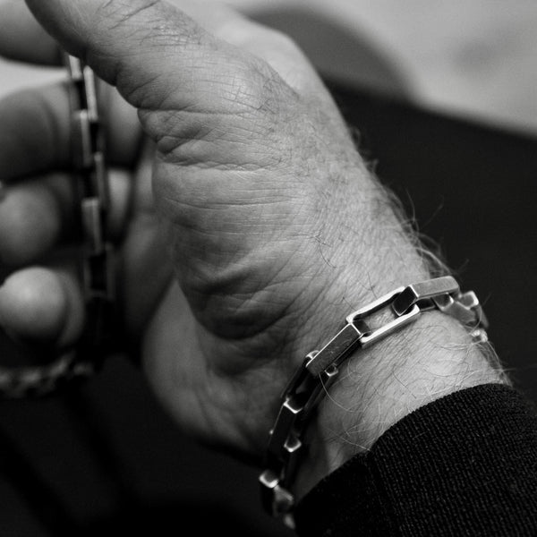 Rock - hopea rannekoru - oksidoitu