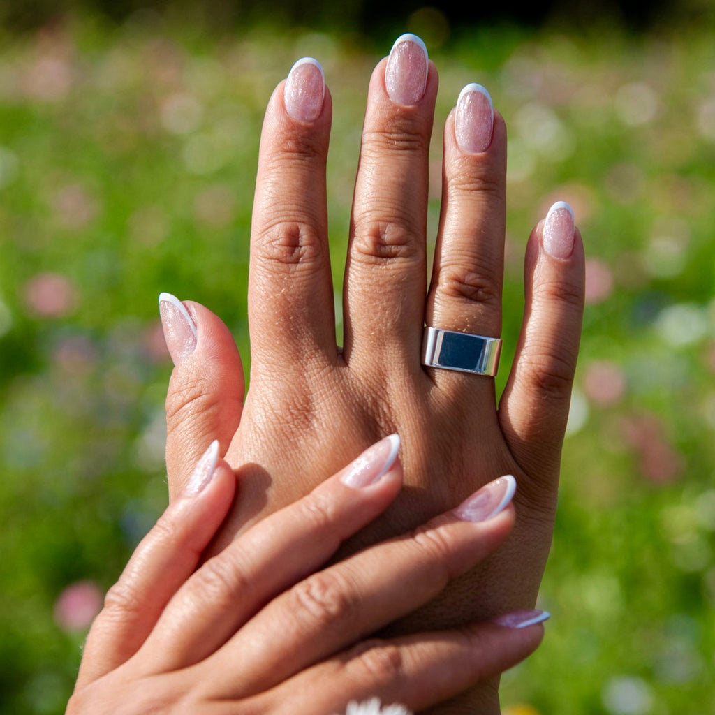 Square - hopea sormus