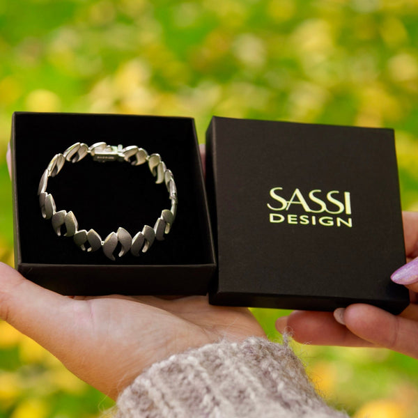 Syksy - hopea rannekoru - Neljä vuodenaikaa