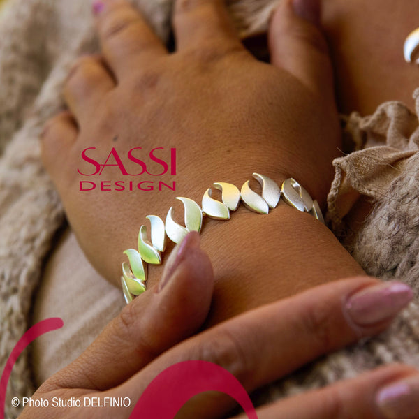 Syksy - hopea rannekoru - Neljä vuodenaikaa