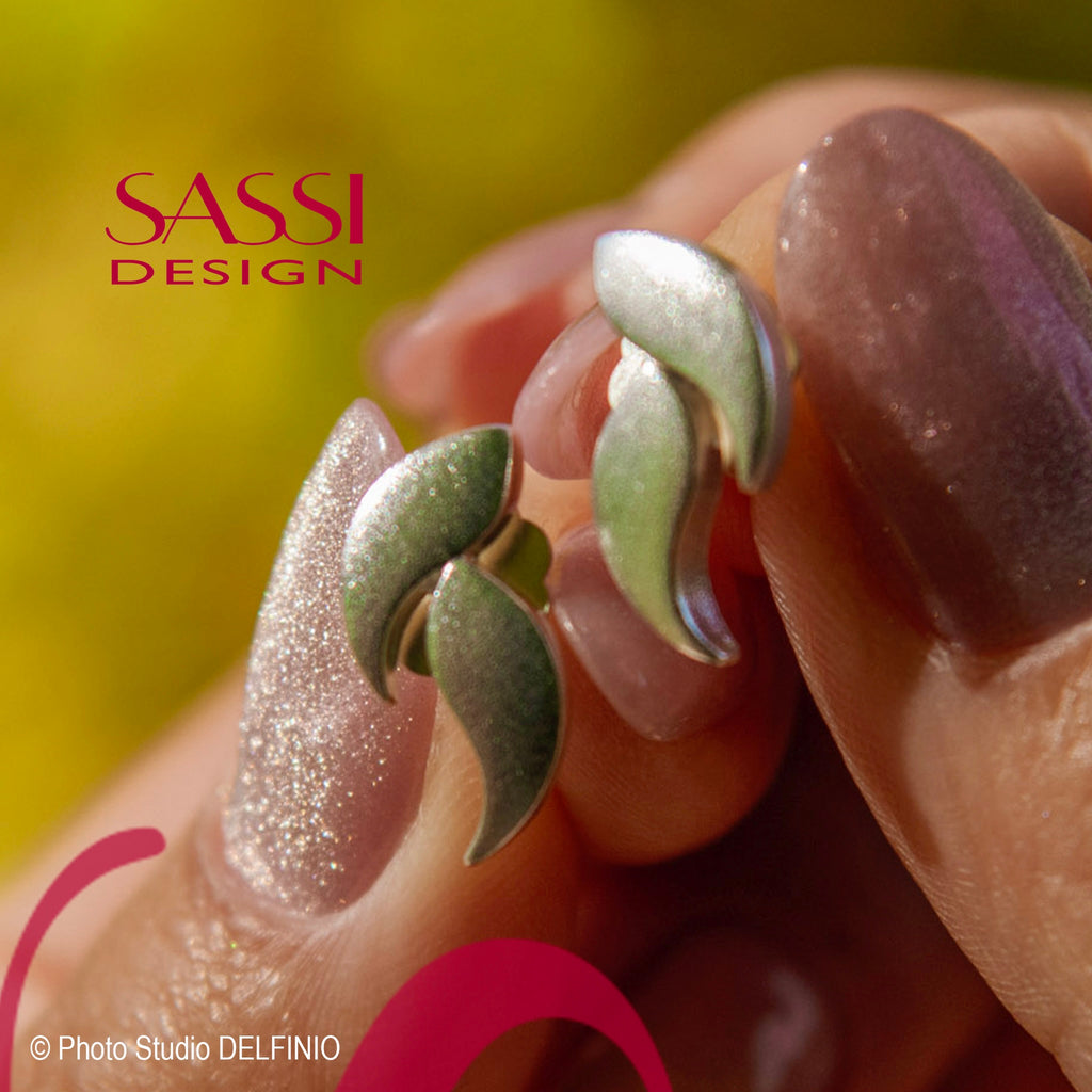 Syksy - hopea korvakorut - Neljä vuodenaikaa