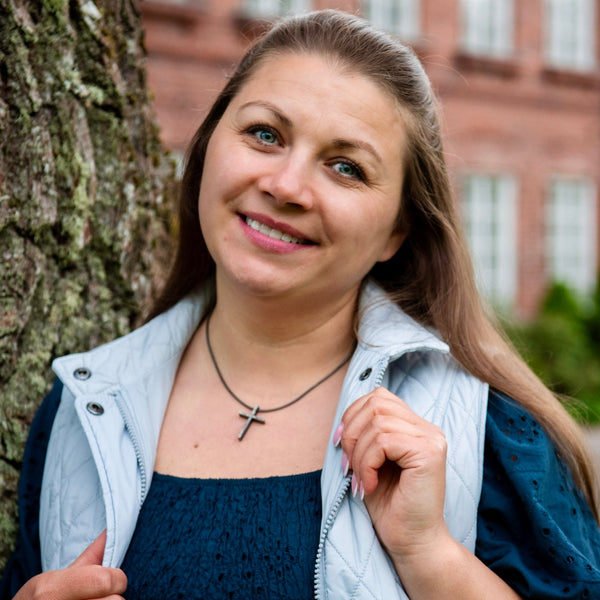 Rock - hopea risti - iso - oksidoitu