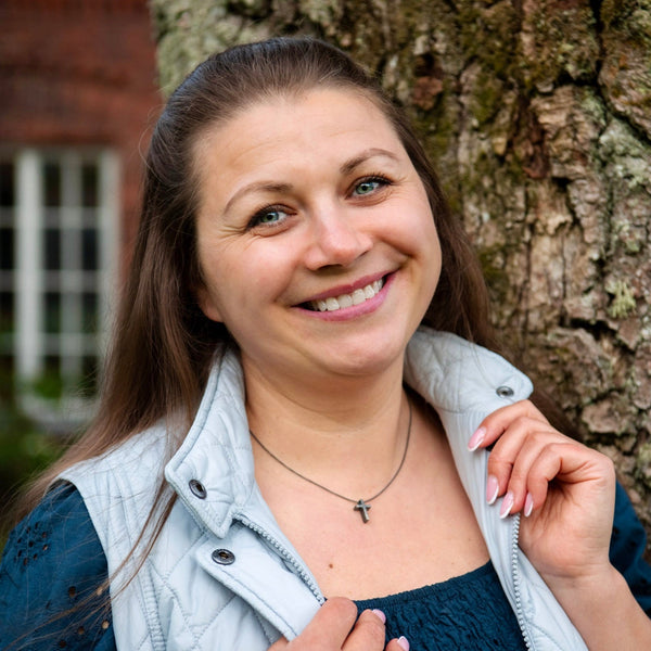 Rock - hopea risti - pieni - oksidoitu