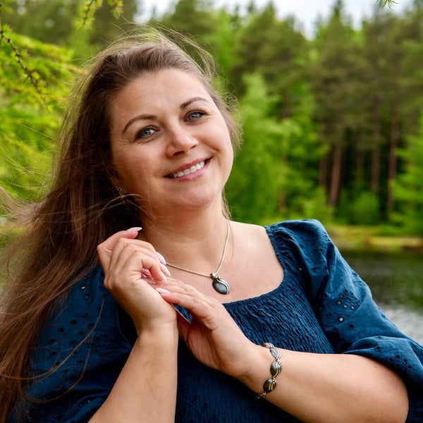 Elämän Liekki - hopearannekoru