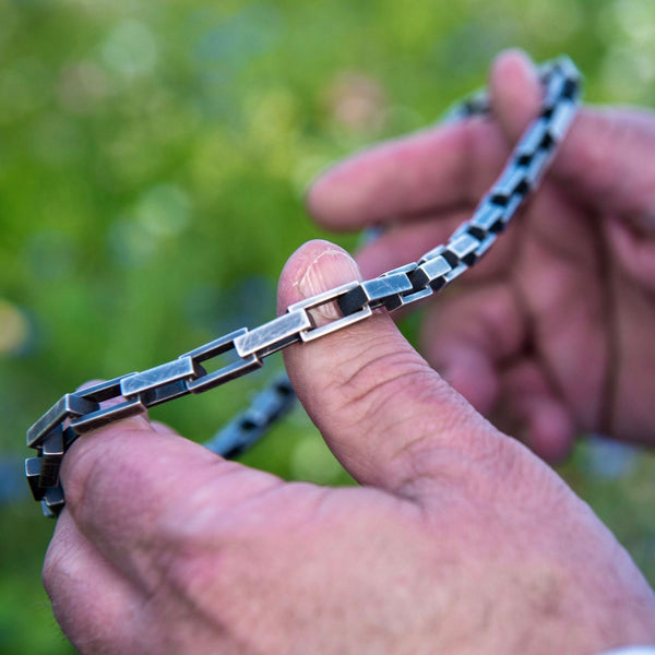 Rock - hopeaketju - oksidoitu