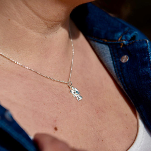 Valontuoja - hopea riipus - cubic zirconia