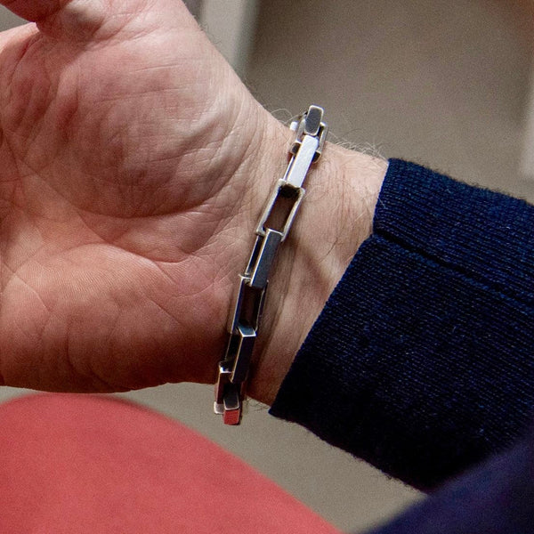 Rock - hopea rannekoru - oksidoitu