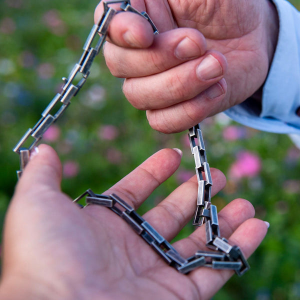 Rock - hopeaketju - oksidoitu