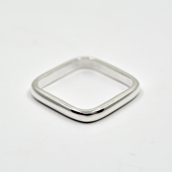 Square - hopea sormus