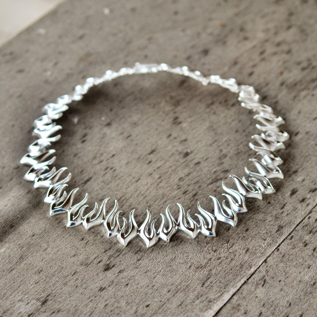 Tuli - hopea collier