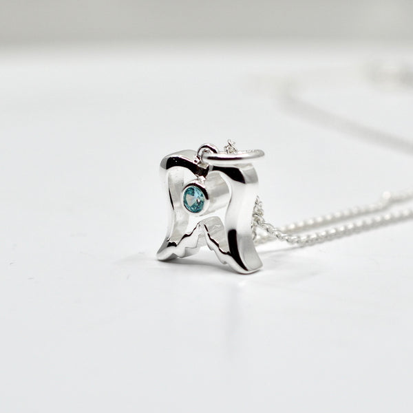 Suojelusenkeli - hopea riipus - cubic zirconia