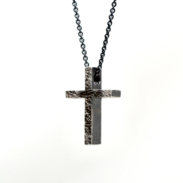 Rock - hopea risti - keskikokoinen - oksidoitu