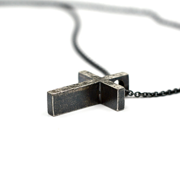 Rock - hopea risti - keskikokoinen - oksidoitu