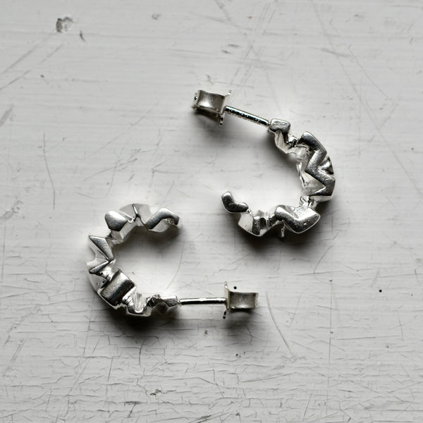 Sininen Hetki - hopea korvakorut - cubic zirconia