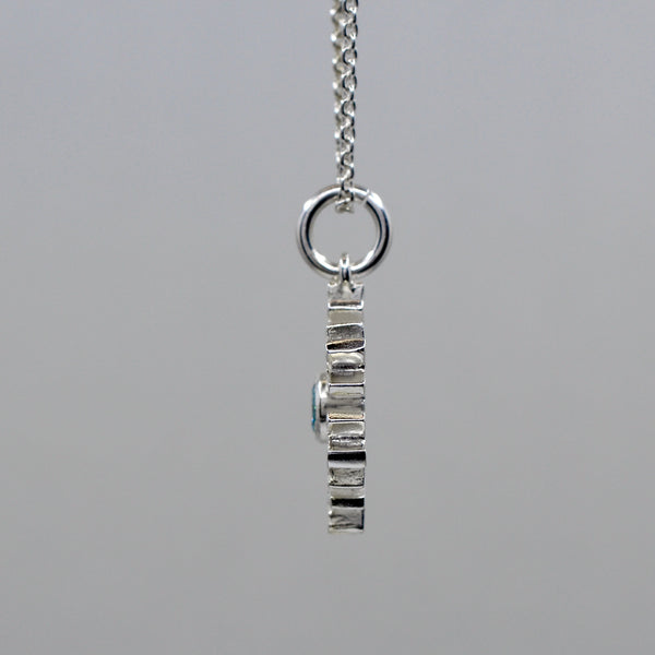 Lumihiutale - hopeariipus pieni - cubic zirconia