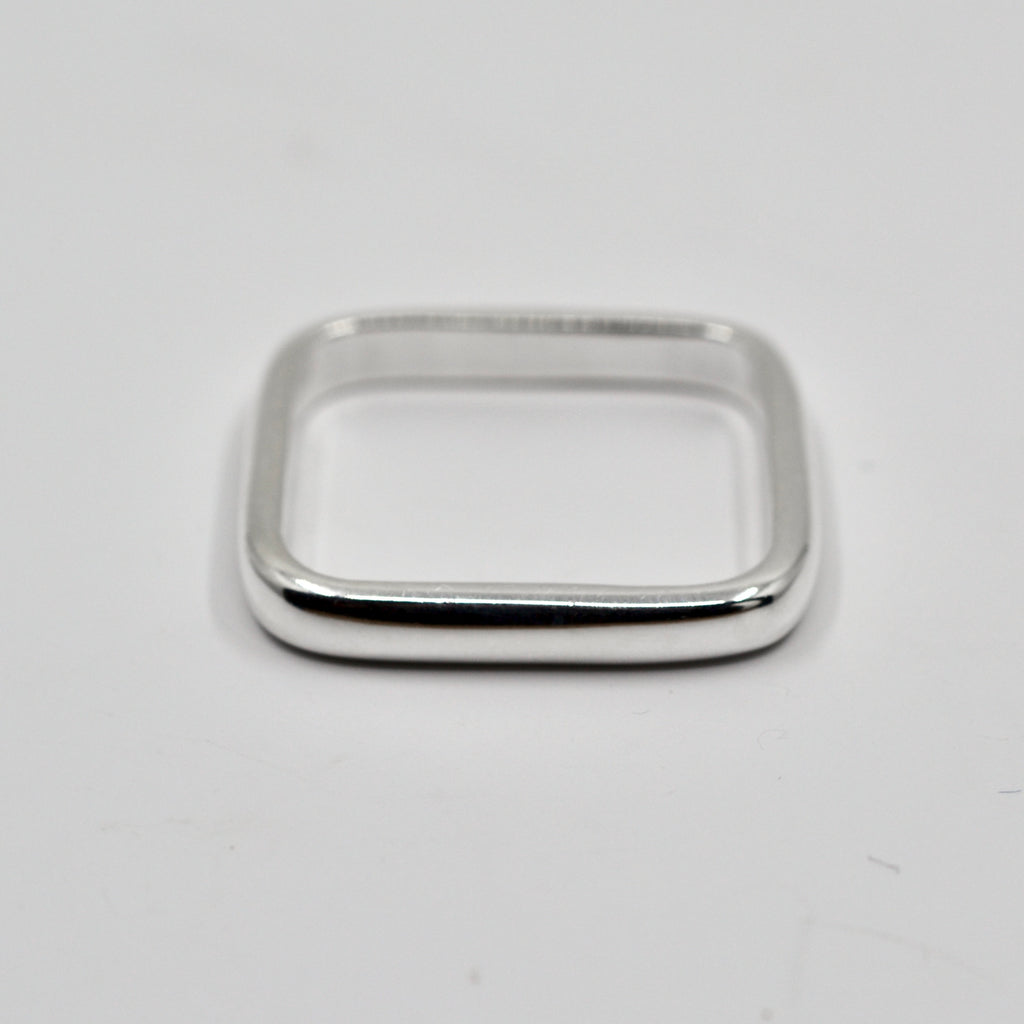 Square - hopea sormus