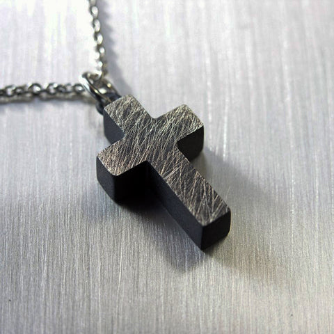 Rock - hopea risti - oksidoitu