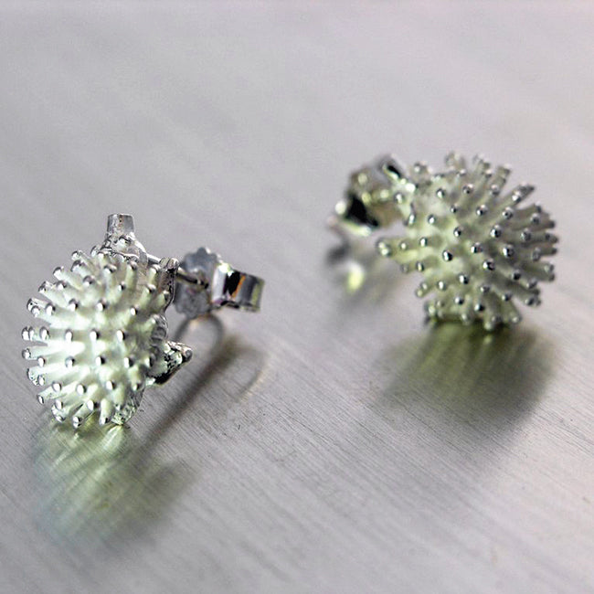 Hedgehog, Siili, korvakoru, earrings, Sassi Design