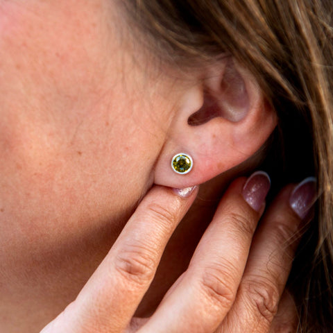 Loiste - hopea korvakorut - cubic zirconia