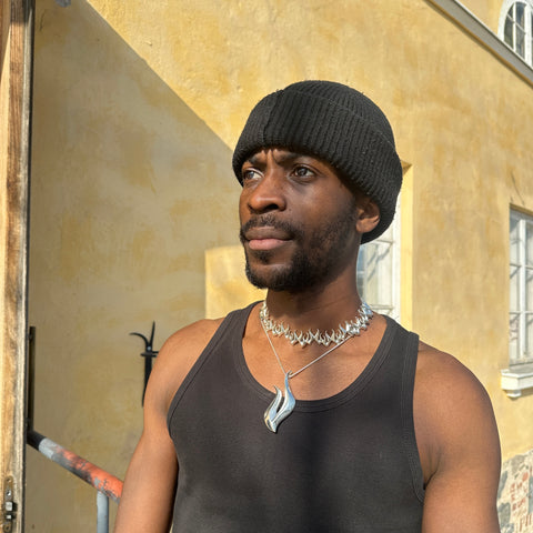 Tuli - hopea collier