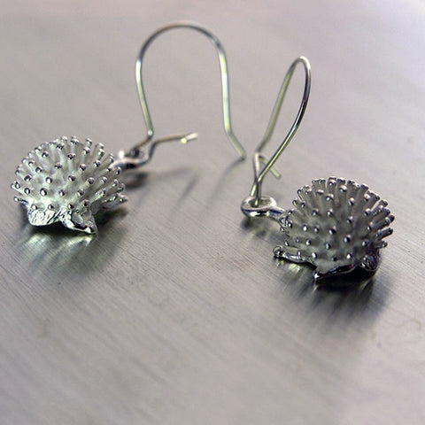 Hedgehog, Siili, korvakoru, earrings, Sassi Design