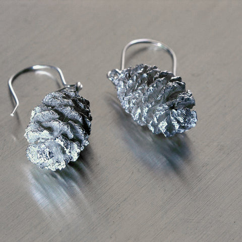 Silver cone, korvakoru, earrings, Sassi Design